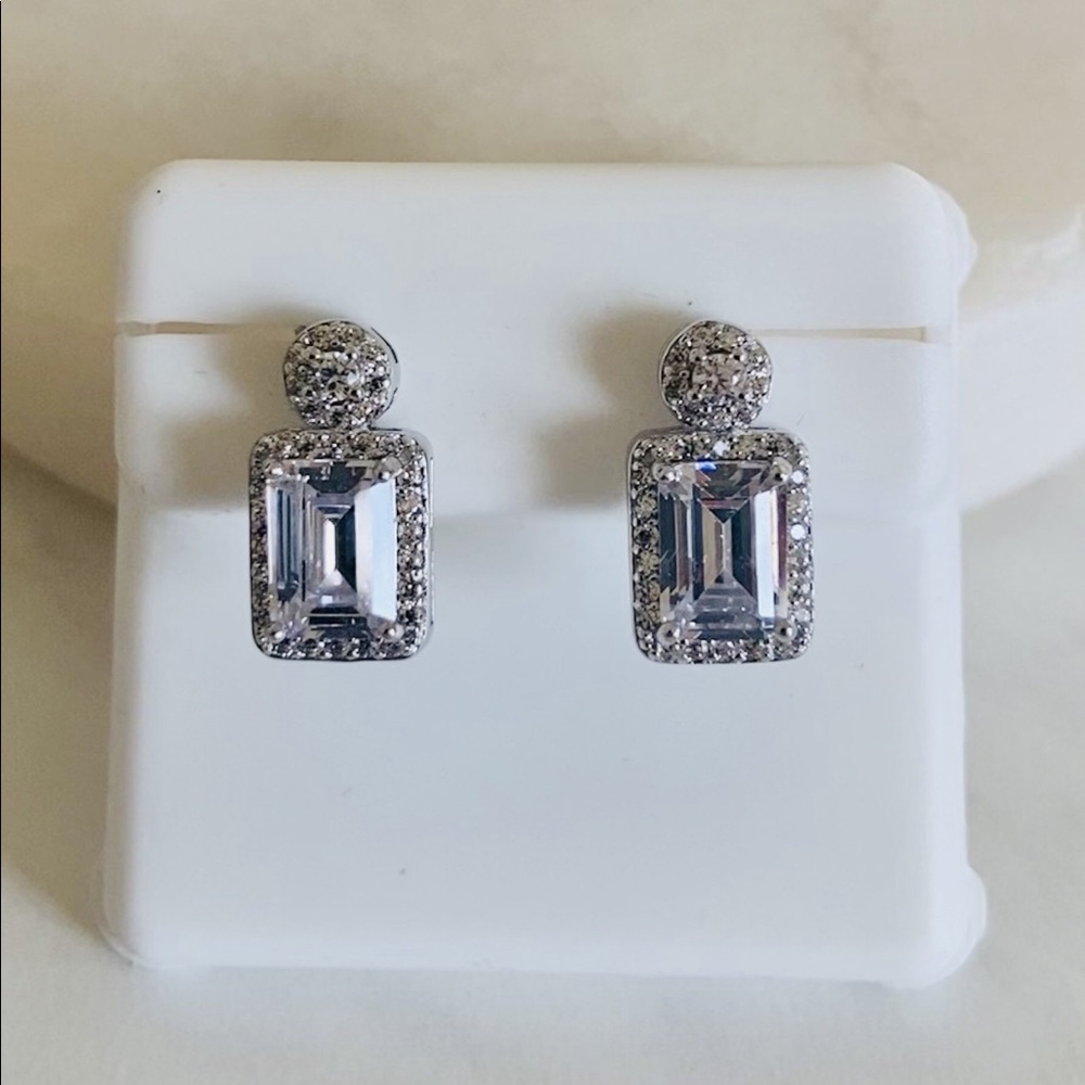 Emerald Cut Earrings